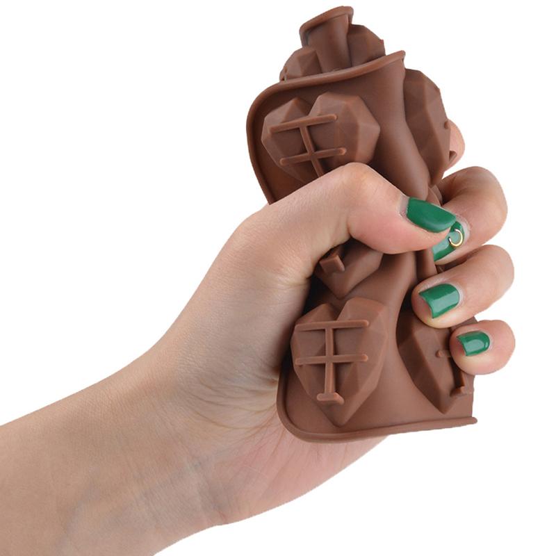 15 wnęk Mini forma do czekolady w kształcie serca Silikonowe formy do cukierków Gummy Jelly Mold