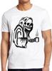 Death Before Decaf Skeleton Funny Meme Gift Tee Gamer Cult Movie T Shirt M743