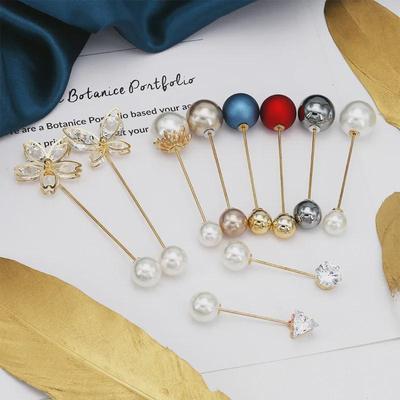 Spilla in lega di perle e strass: Spilla anti-esposizione per cardigan alla moda