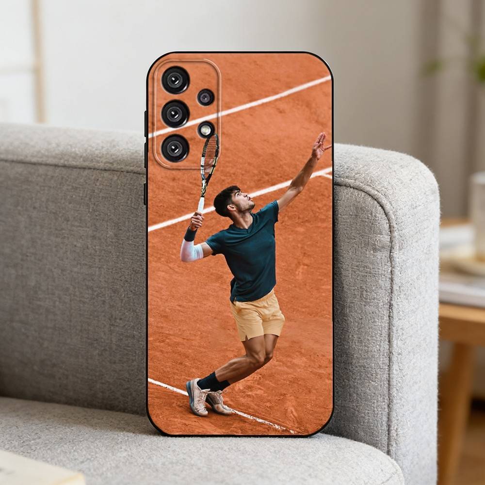 T-Tennis S-Star C-Carlos Alcaraz    Phone Case For Samsung S25,S24,S21,S22,S23,S30,Ultra,S20,Plus,Fe,Note,10,9,5G Black Cover Samsung S205G