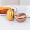 Creative Stainless Steel Egg Seasoning Jar, Kitchen Salt and Pepper Bottle, Three-hole Mini Household Egg Seasoning Jar