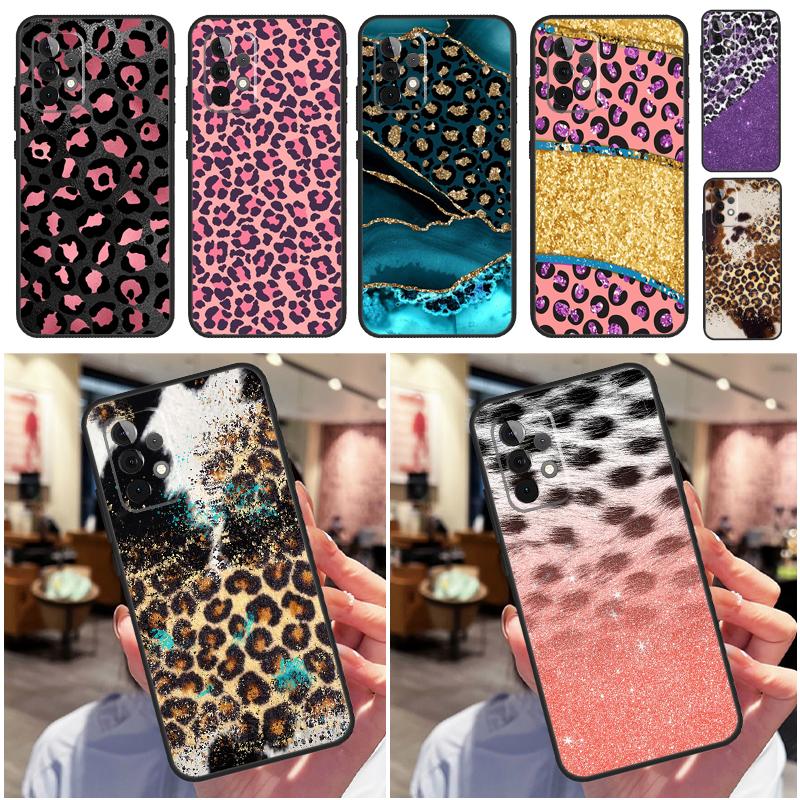 

Чехол с леопардовым принтом для Samsung Galaxy A51 A71 A50 A12 A22 A32 A52 A13 A23 A33 A53 A73 A52S A04S Coque Samsung A53 5G