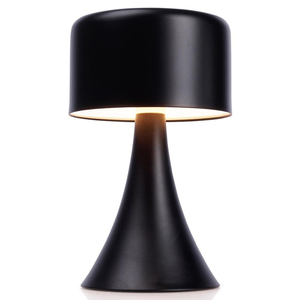 Wireless Black Metal LED Table Lamp 20.5cm