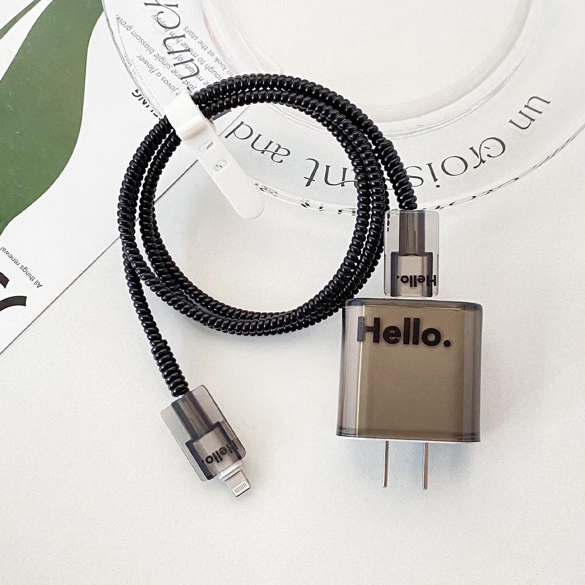 

Популярный мягкий чехол из ТПУ для зарядного устройства Apple 20 Вт — совместим с моделями 15/14/13, европейский стандарт hello