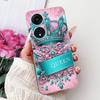 For Oppo Reno8 T Phone Case Reno 8T 5G 4G CPH2481 CPH2505 Elegant Floral Cat Soft Silicone Transparent TPU Lightweight Cases