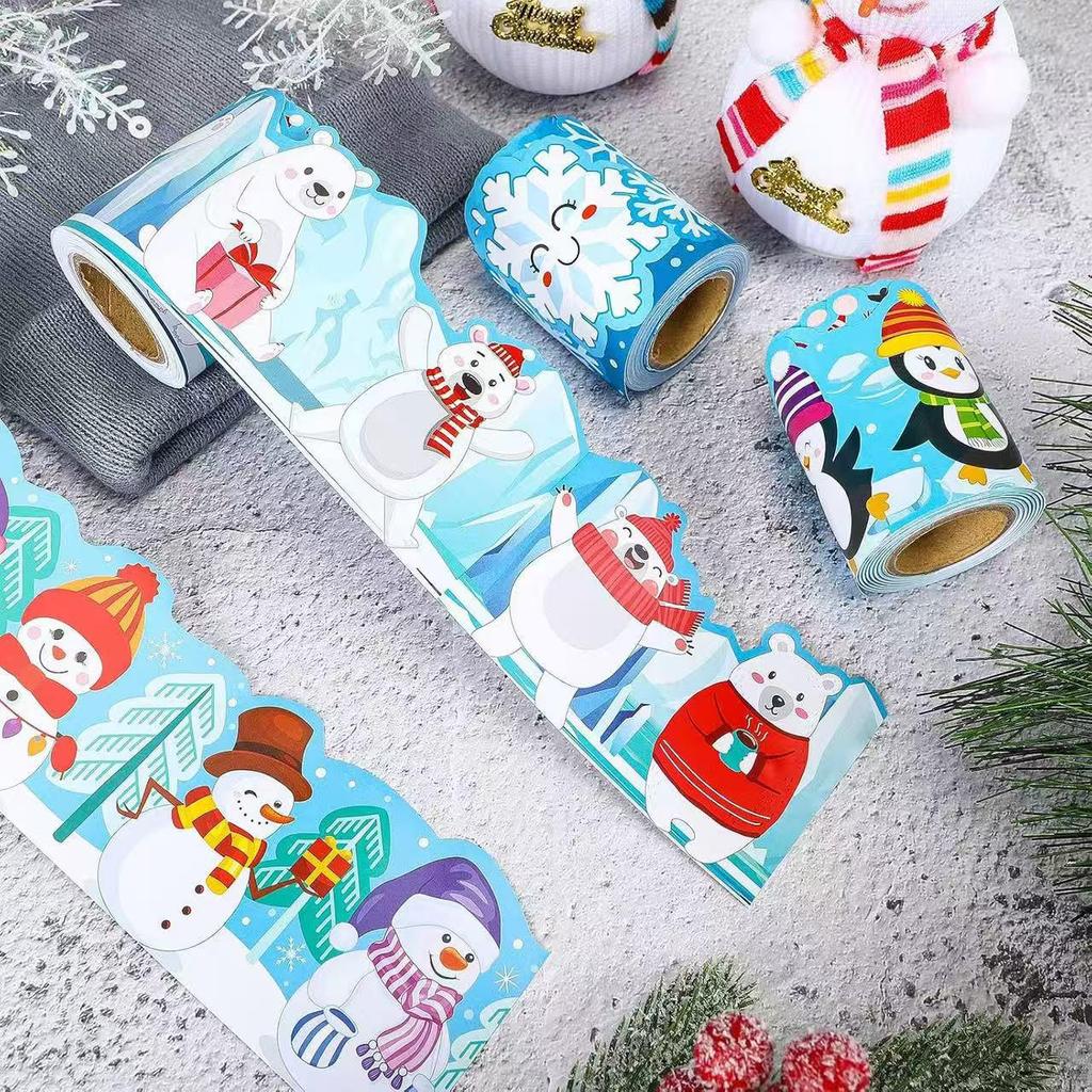 Winter Wonderland Bulletin Board Decorations: Snowflake, Snowman, Penguin, & Polar Bear for Classroom, Bedroom, Window & Door