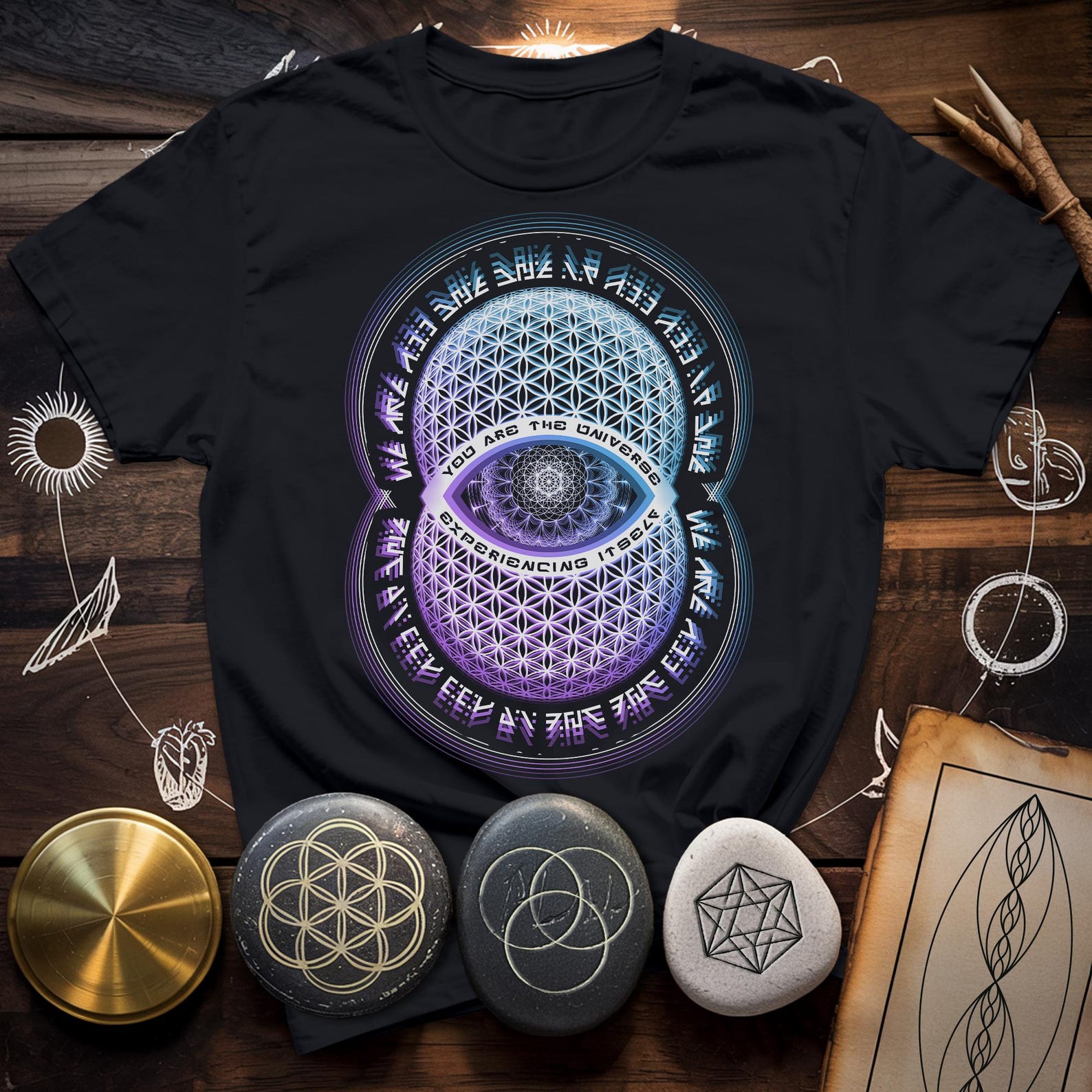Alan Watts You Are The Universe T-Shirt | Spiritual Awakening, Zen Wisdom L