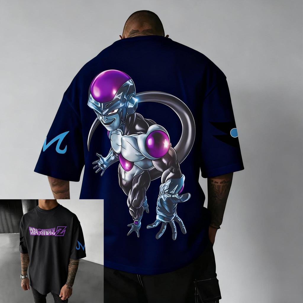 Anime Dragon Ball Frieza Printed Tshirt Mens and Womens Short Sleeve 2026 Summer New Fashion Pattern Tshirt Casual Top