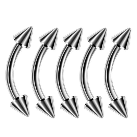 60 Stück Unisex Edelstahl Lippen Nagel Augenbrauen Stecker Nasenring Piercing Mischset