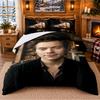 Harry Styles Desenli Nevresim Takımı 3 Parça Set Yatak Çarşafı ve Yastık Kılıfları İç Mekan Yatak Odası İçin