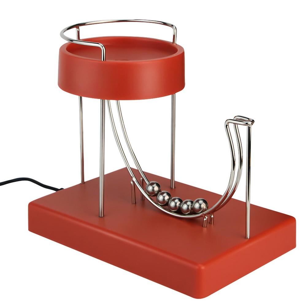 Newton's Pendulum Sculpture Educational Art Demonstrating Conservation Laws