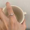 Cold Wind Chain Square Diamond Ring Design Index Finger Ring Personalized Ring