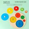 Montessori-Zuordnungsbrett für geometrische Formen: Früherziehungsspielzeug für Kleinkinder von 0–3 Jahren