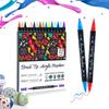 Double-Headed Acrylic Marker: Layered Doodle Pen Tip, Quick-Drying, Waterproof, Colored Marker.