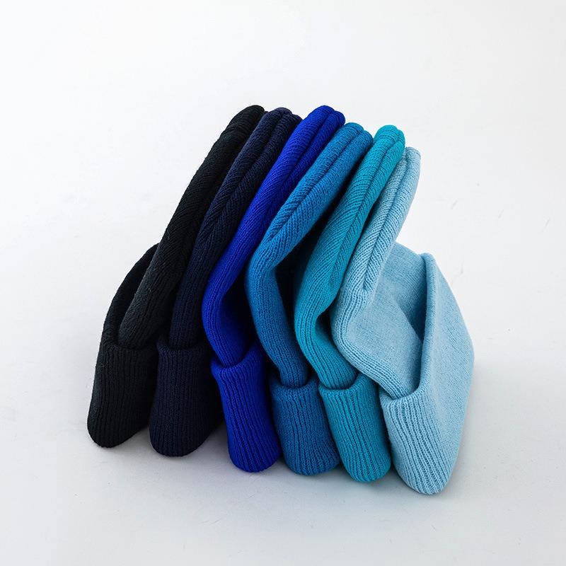 Gram Solid Color O Knitted Hat Autumn and Winter Cold Hat Warm Hat Women's Versatile Pullover Hat