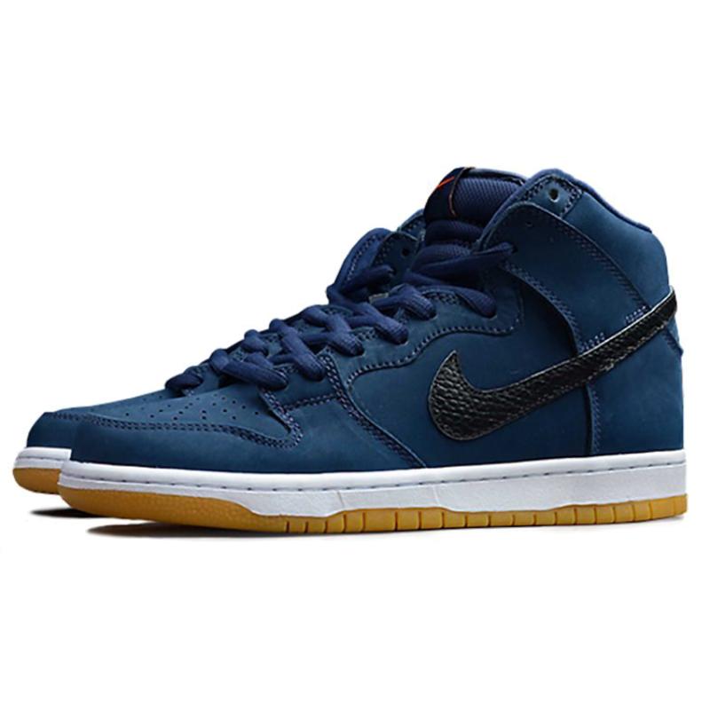 Nike Sb Dunk High Orange Label Midnight Navy Skateboard Shoes CI2692-401