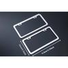 2PCS Motorcycle License Plate Frame Aluminum Alloy Plate Frame Personalized Modification of Bicycle License Plate Frame