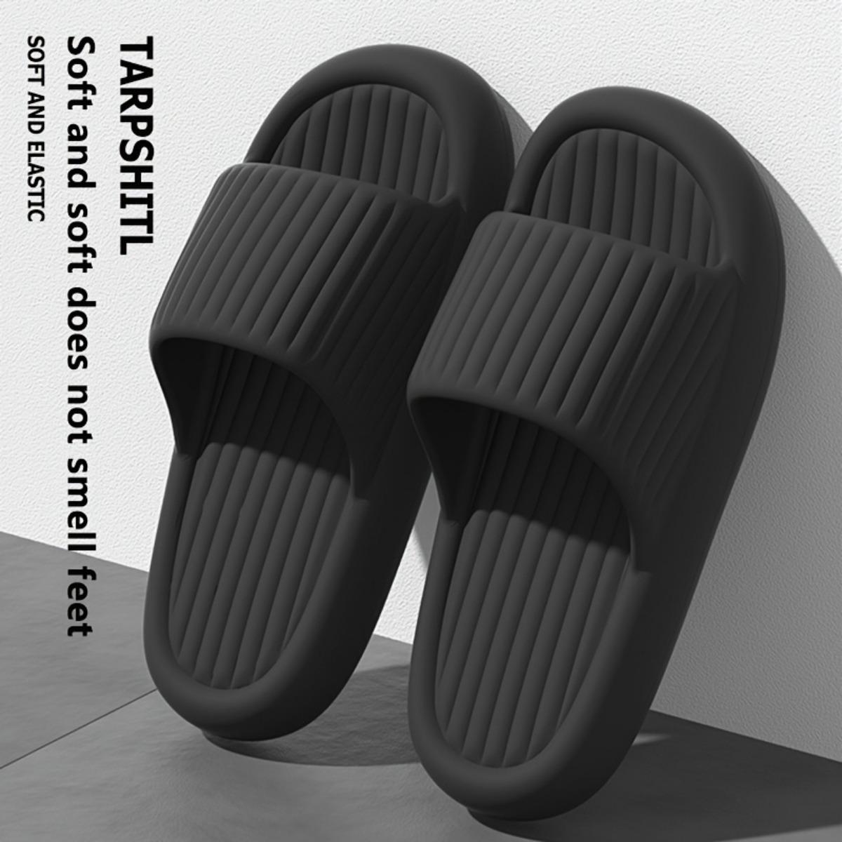 

Женские легкие уличные спортивные тапочки из ЭВА с толстой подошвой - многофункциональные пляжные тапочки для пар - модные и удобные 40-41 чёрный