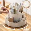 Desktop Stationery Organizer 9 Slots Stationery Storage Box 360 Degree Rotating Cute Pencil Cup Pot for Home Office School