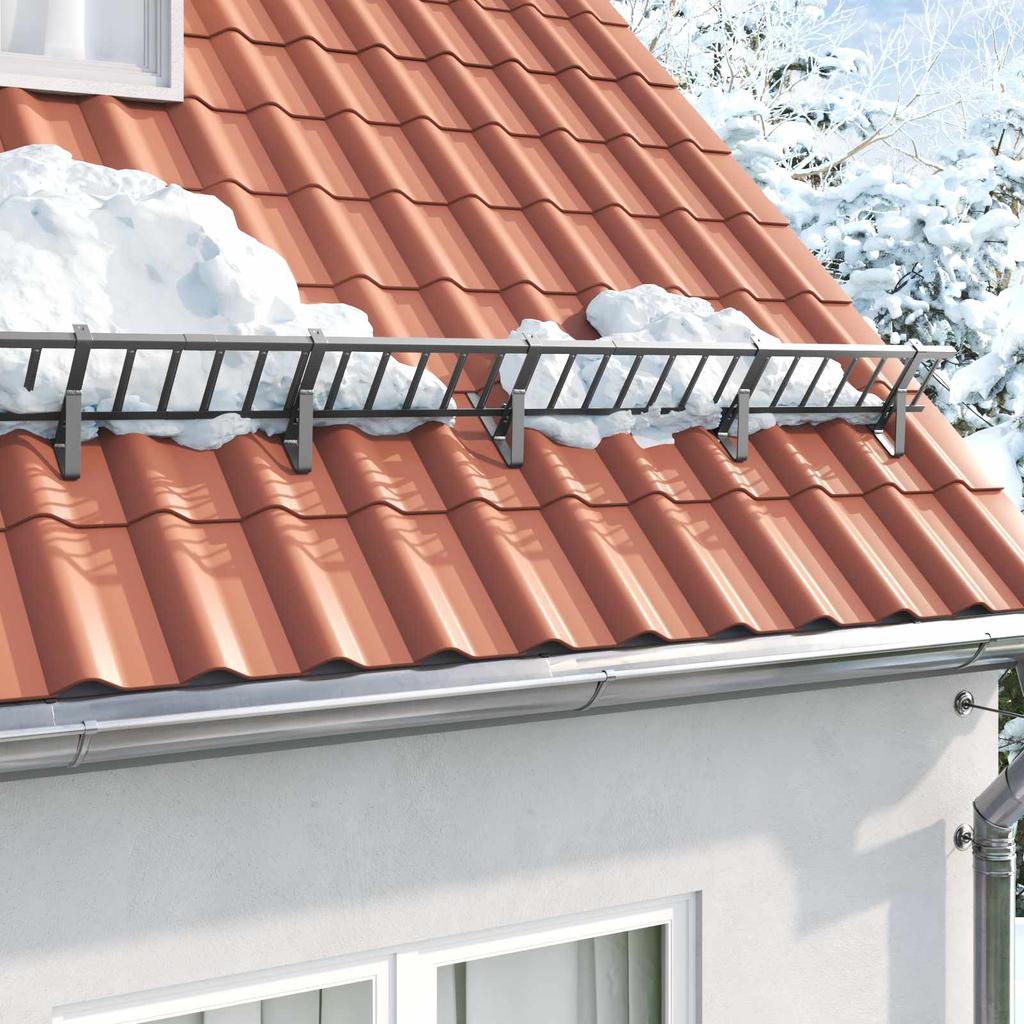 Snow Guard Support Anthracite 29.5 X 3 X 34.5 Cm Steel