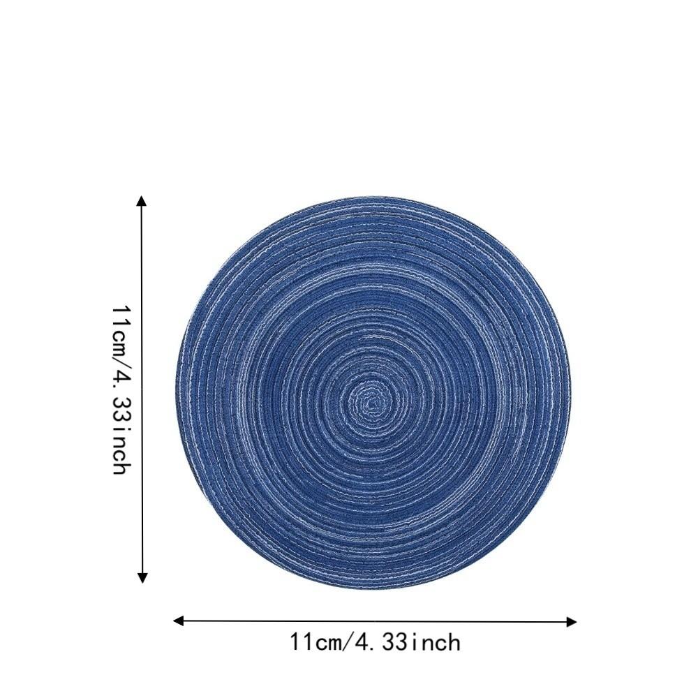 6Pcs White Woven Coasters Round Diatomite Coasters Tabletop Decor Round Coasters Kitchen
