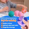 Silicone Magnetic Ball Fidget Toy Stress Relief Sensory Toy with Textures Quiet Office Desk Toy for Women Men Teens