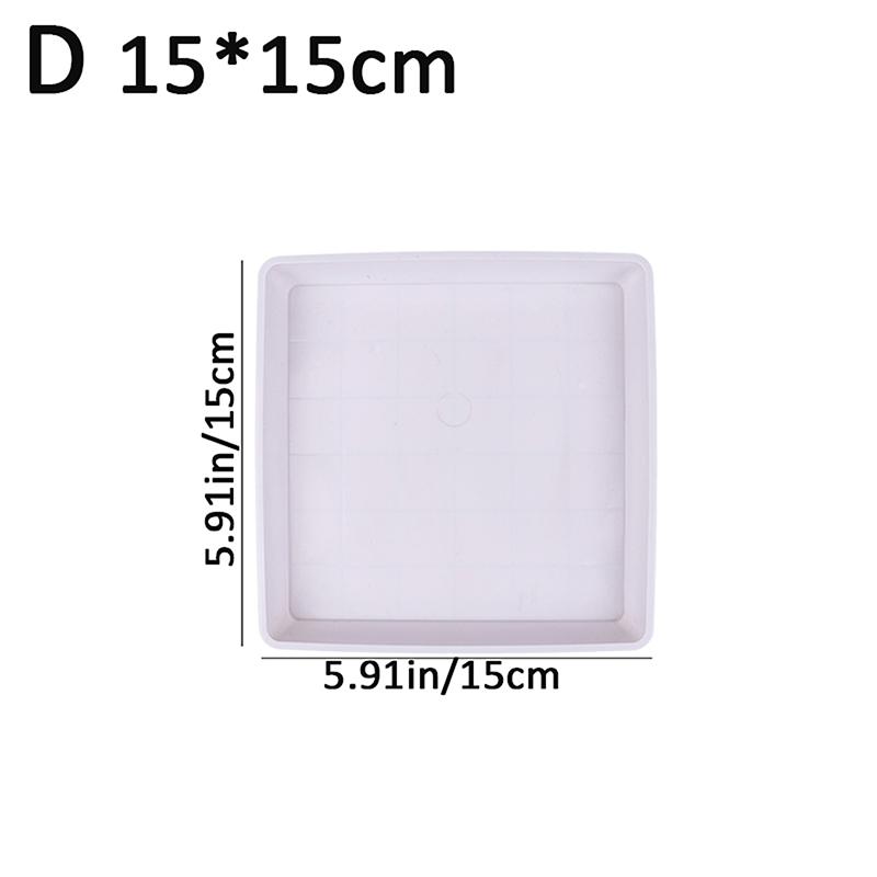 

1 шт. Піднос для квіткового горщика Блюдце для рослин Пластикові квадратні міцні поліпропіленові блюдця Піддони для крапель Горщик для рослин Блюдце Піддони для води в саду білий