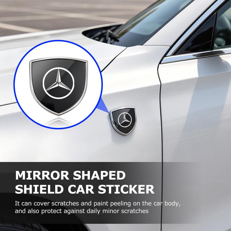 Car Alloy Sticker Shield Styling Emblem Accessories For Benz AMG VIANO GLB GLC GLE GLK W108 W124 W126 W169 W176 AM0