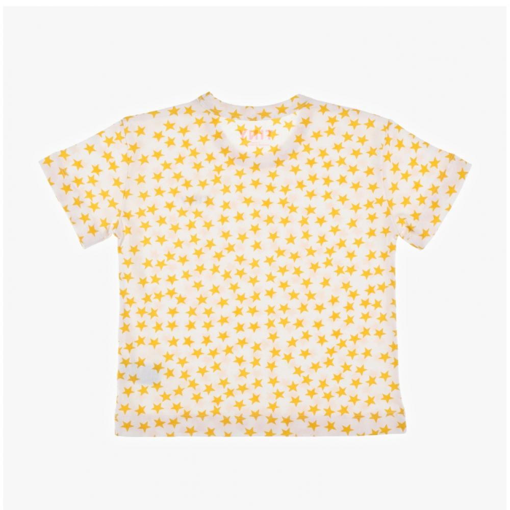 Tiny Cotton Aw24 014 104  Stars Tee Off White  Star Star Kids Short Sleeve Tee