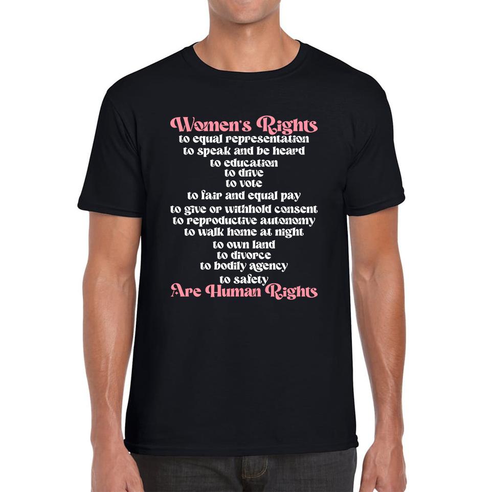 Women s Rights Are Human Rights Feminist Equality Feminism Girl Power Fundamental Rights Mens Tee Top 4XL