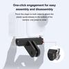 For Insta360 GO  UItra PULUZ Plastic Magnetic Quick Release Base Mount (Black)