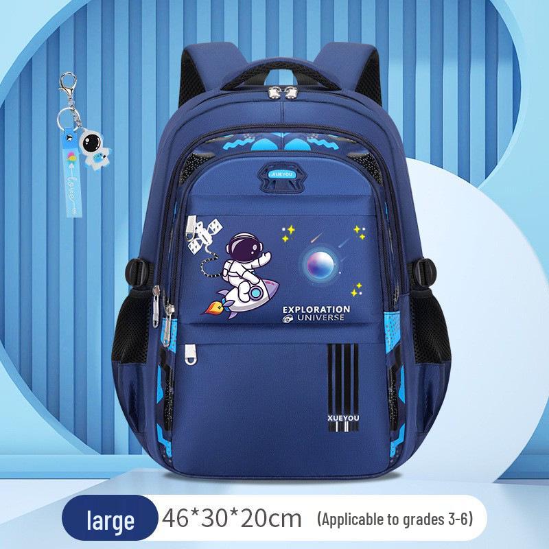 Astronaut School Backpack for Boys, Grades 1-6 - Large Capacity, Lightweight, Spine Protection