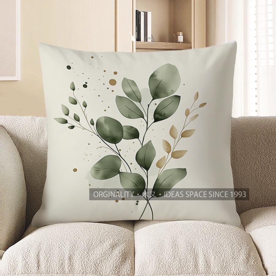 Home Decor Floral Branch Design Throw Pillow for Home Pattern Cushion Cover Suitable for Sofa Bedroom Car Pillow Cover