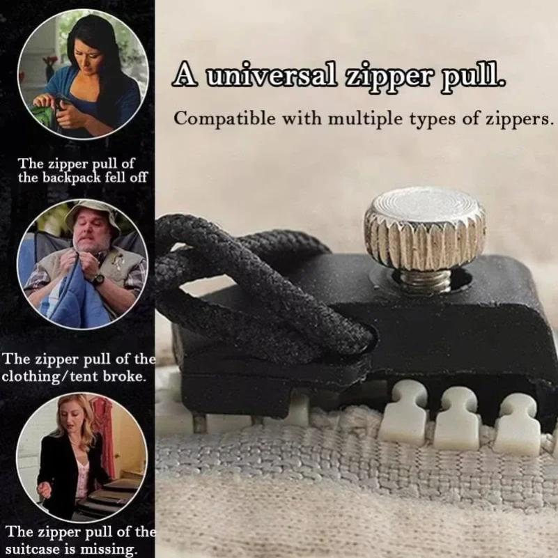 6 Stück Reißverschluss Reparaturset Universeller Sofortiger Ersatz-Reißverschluss-Schieber 3 Verschiedene Größen DIY Bekleidung Nähzubehör