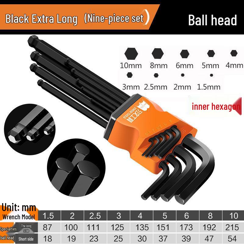 Dezhi Hex Key & Screwdriver Set - High Hardness Carbon Steel