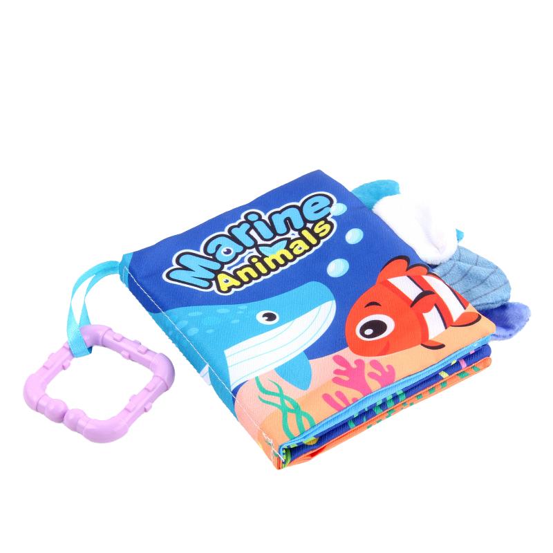 

Cloth Educational Fabric Book Toy For Babies Vibrant Ocean Jungle Designs Animal Marine animal