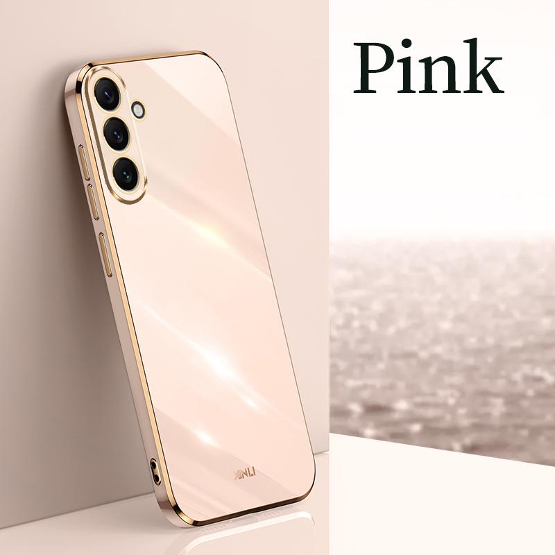 Bling Square Plating Soft Case For Samsung Galaxy A54 A14 A04 A23 A33 A53 A73 A13 A22 A32 A52 M23 M32 M33 S20 S21 S22 S23 Ultra Plus Silicone Cover