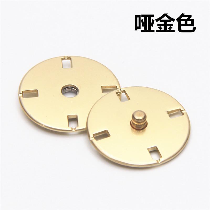 

10 шт. ультратонких плоских пряжек, пришитых вручную пуговиц, пальто, пуховик, невидимая потайная пуговица, женская пуговица, металлическая пуговица, пуговица. Matte Gold 20L = 12.5 MM