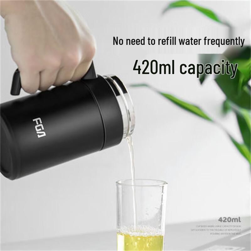 Fuguang 304 Stainless Steel Insulated Mug with Handle, 420ml