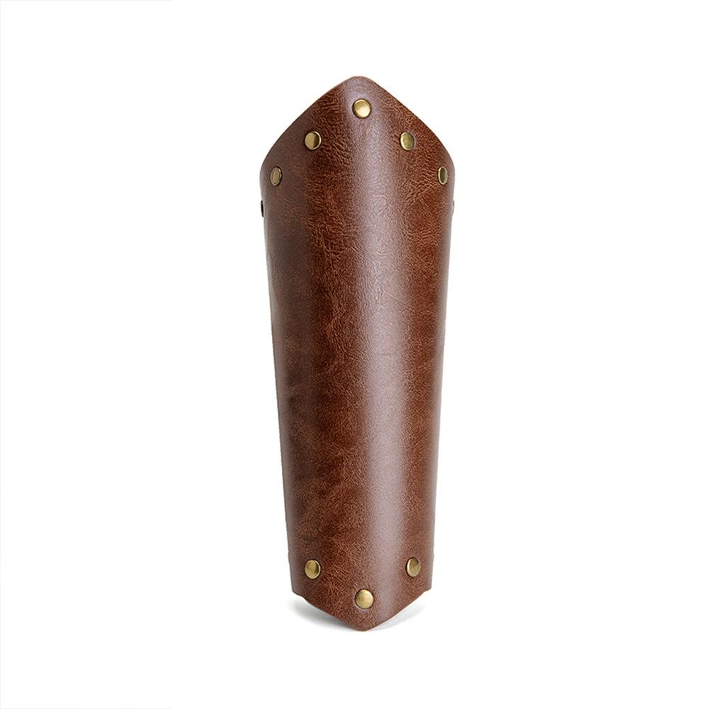 2Pcs Medieval Embossed Vintage Bracers, Knight Faux Leather Arm Guards, Cosplay LARP Stage Costume Accessories Wrist Protectors