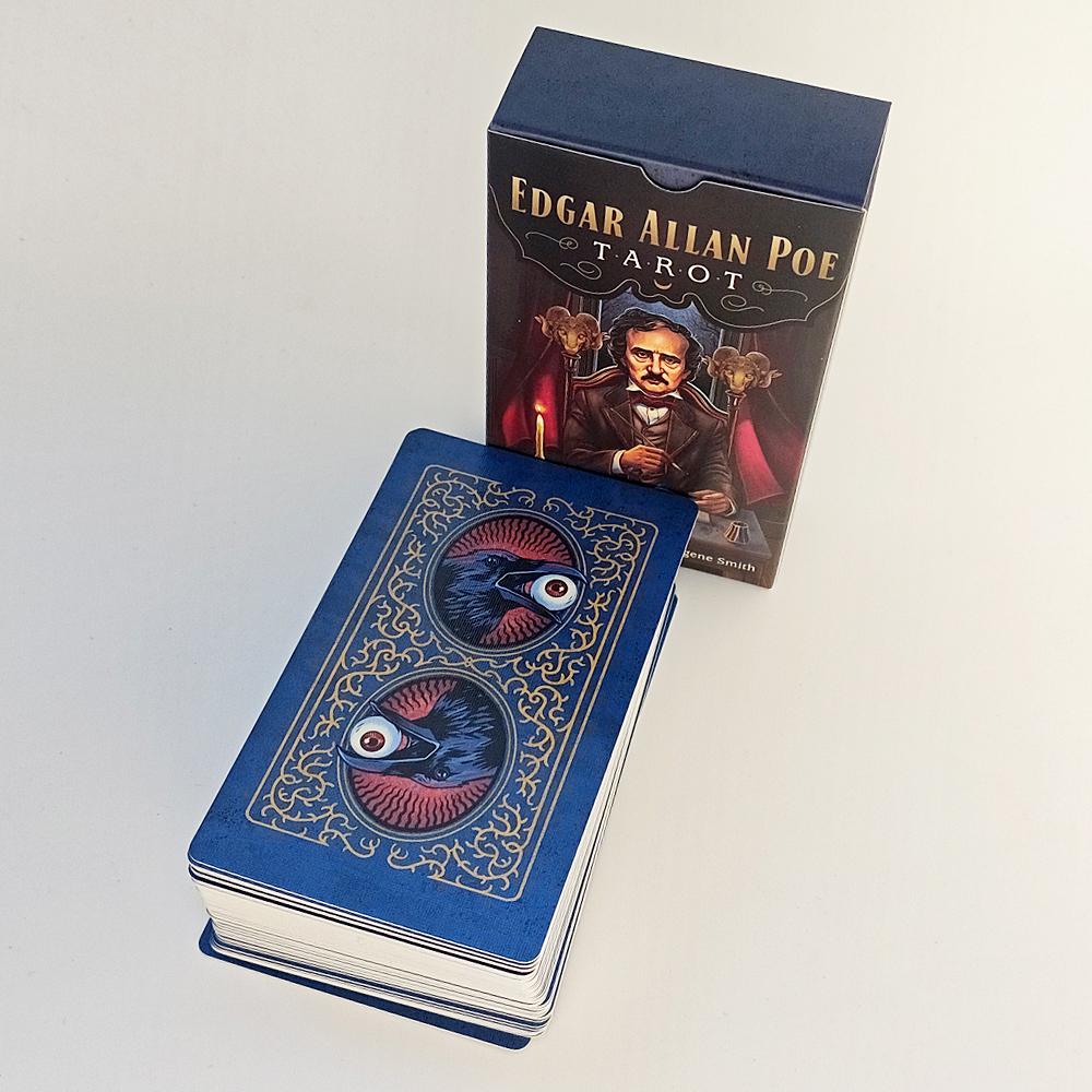 12*7cm Edgar Allan Poe Tarot Deck 78 Stunning Illustrations Based On Poe's Tales Printed On 350GSM Double-embossed Cardstock