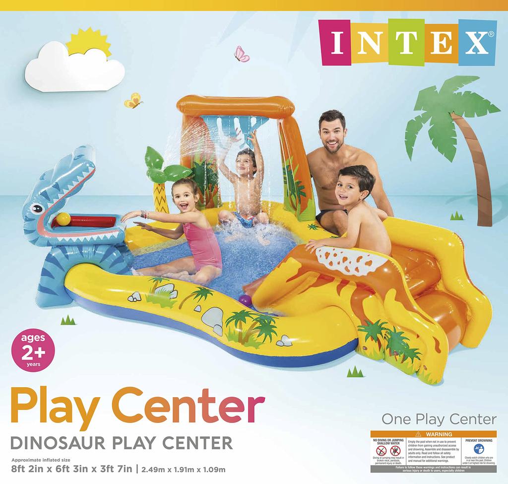 INTEX Dinosaur Play Center, 249 X 191 X 109 Cm, 57444 [Official Japanese Product]
