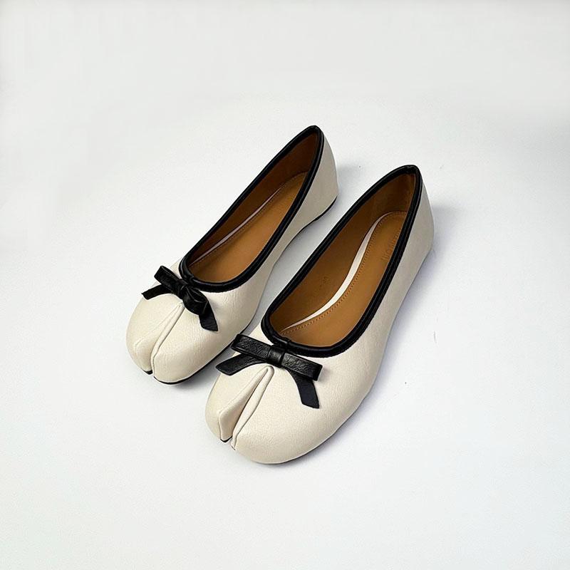 

Fashion Female Butterfly-Knot Footwear Flats Slip On Shoes For Ladies Fashion Strange Toe Women Flats Shallow Shoes Summer Spring 35 бежевый