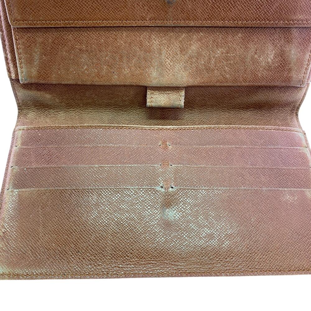 Louis Vuitton M61215 Monogram Monogram Porte Tresor International Tri-fold Wallet Brown Monogram Used