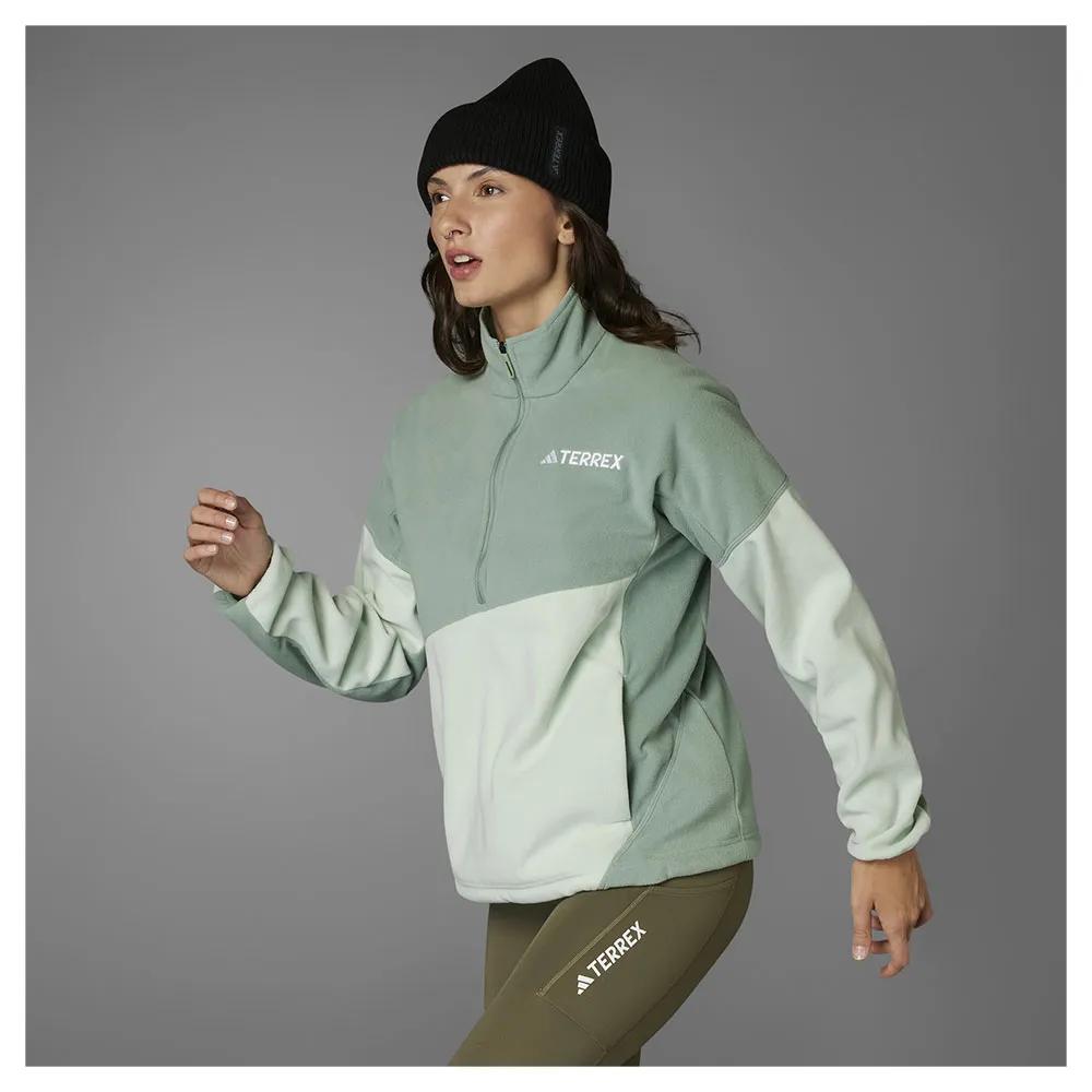 Adidas Fleece Jacket with Half-zip Terrex Multi Climawarm