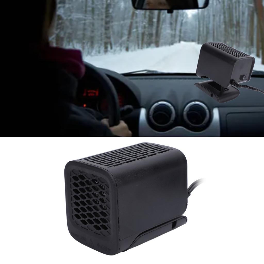 Car Heater Fan Plug In Cigarette Lighter Foldable 150W Fast Heating Hot Wind Blowing Windshield Defr