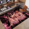 Custom Name Crystal Velvet Rug,aespa Comfortable Anti Slip Floor Mat For Room Decoration