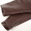 666 [Hervorragender Zustand] LJM-1TF Lammfell Seitenriemen Double Rider Jacke Jacke 34 Braun Gebraucht