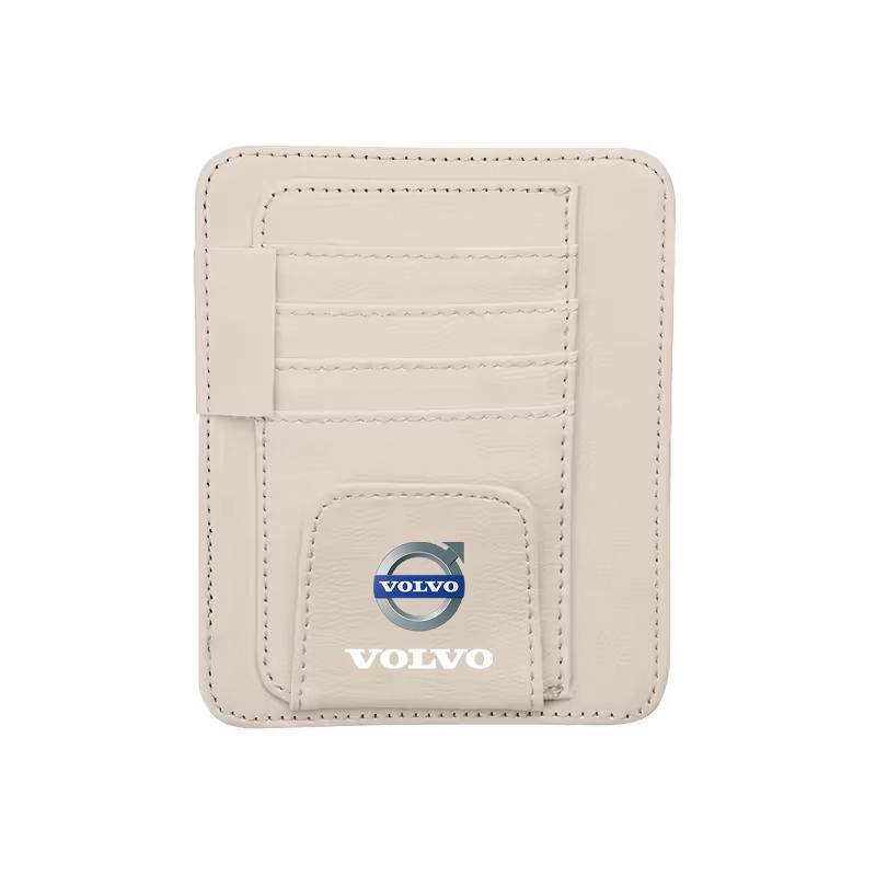 For Volvo XC90 XC60 V50 S60 V70 V60 V40 S90 olestar AWD XC40 S80 T6 Car Sun Visor Ticket Storage Bag Card Bag Sunglasses Holder