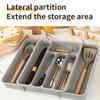 Expandable Drawer Organizers for Utensils Holder,Adjustable Cutlery Tray,Plastic Drawer Dividers Organizers for Kitchen